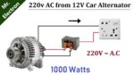 220v AC de 12v 90 Amps Alternador de carro 1000W faça você mesmo
