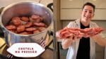 CHURRASCO NA PRESSÃO SEM ÁGUA O MELHOR QUE JÁ COMI SUPER FACIL