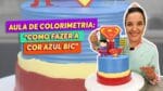 COMO FAZER A COR AZUL BIC E DECORAR UM LINDO BOLO.- CHEF LÉO OLIVEIRA