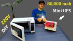 Faça 220v Mini UPS 80.000 mah DIY – Execute qualquer coisa até 3000 Watts