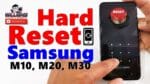 Hard Reset Samsung M10 SM-M105, M20 SM-M205, M30 SM-M305, Como Formatar, Desbloquear