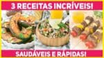 3 RECEITAS MUITO FÁCEIS PARA COMER MELHOR E SAUDÁVEL | DETOX DO CARNAVAL | RECEITAS LIGHT E FIT