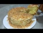 Como fazer bolo de coco queimado  fácil e delicioso