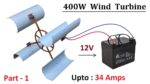 Faça Gerador de Torbine Windy Alimentado por Alternador de 12V, 24V 400W (Parte 1)