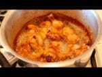 FRANGO FRITO NA PANELA DE PRESSÃO COM FAROFA TEMPERADA E ARROZ SOLTINHO