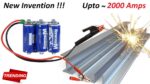 Nova invenção !  Faça uma máquina de solda de 2000 Amps usando um banco de capacitores de 220V DC