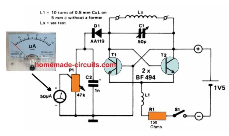 Circuito Medidor de Mergulho de Grade 4 Como funciona o circuito