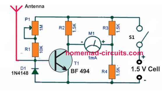 Circuito Medidor de Mergulho de Grade 8 Medidor de Força de Campo