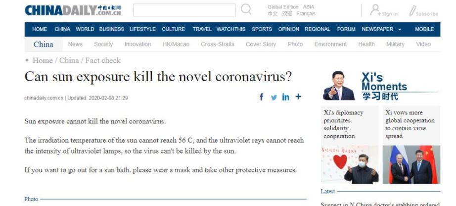 Como matar o coronavírus com gerador de gás ozônio 5 A luz solar pode "matar" o novo coronavírus?