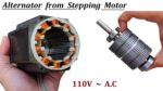 Faça o alternador de 110V 500W do motor de passo