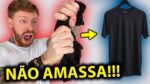 A CAMISETA QUE NÃO AMASSA! Você já conhece esse Tecido?