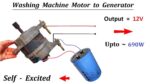 Auto Excitado – Faça Gerador 12V 690W do Motor Universal da Máquina de Lavar Roupa 220V