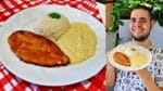 FILÉ DE FRANGO EMPANADO COM CREME DE MILHO | ALMOÇO COMPLETO FÁCIL E RÁPIDO