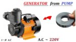 Gerador elétrico 220V 500W AC da bomba de água do motor de indução