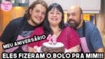 MEU FILHO E MEU MARIDO FIZERAM MEU BOLO DE ANIVERSÁRIO | RECEITAS DA CRIS