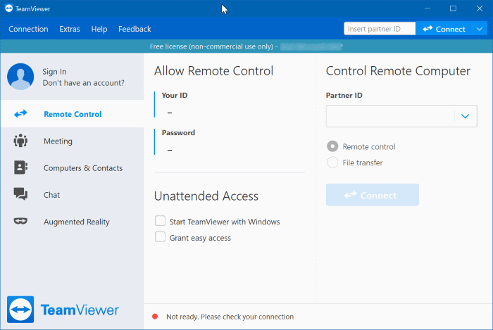 Faça o download do teamviewer 15 para Windows 10