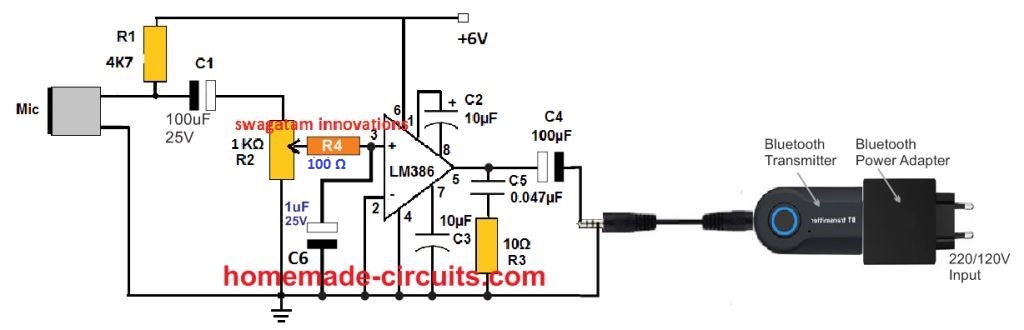 Circuito de estetoscópio Bluetooth 10 Projetando o amplificador Crucial MIC