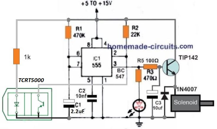 Sensor Refletivo Infravermelho TCRT5000