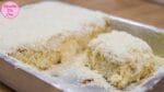 BOLO TOALHA FELPUDA CREMOSO GELADO DE LEITE NINHO E COCO | RECEITAS DA CRIS