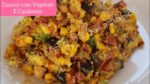 COMIDA RÁPIDA CUSCUZ SALGADO DE VEGETAIS E CALABRESA SIMPLES RAPIDO E FÁCIL.