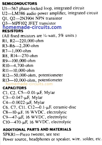 5) Circuito Receptor Ultrassônico Altamente Sensível