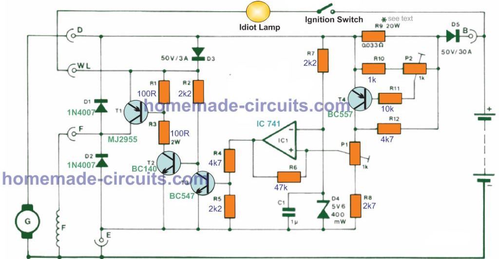 1) Usando transistores de potência