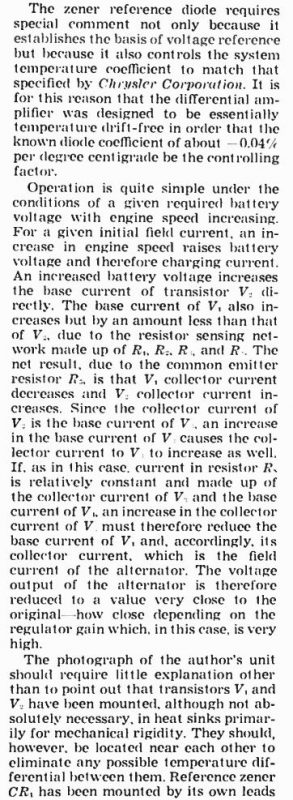 3) Circuito regulador do alternador do carro transistorizado