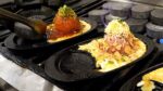 Bife de hambúrguer de queijo de ovo caseiro / bife de hambúrguer de queijo de ovo – comida de rua coreana