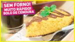 BOLO DE CENOURA NA FRIGIDEIRA MUITO FÁCIL E RÁPIDO DE FAZER! Fica MUITO Fofinho | RM 592