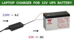 EXCELENTES RESULTADOS!  Como carregar bateria UPS de 12V 7Ah (descarregada profundamente) com carregador de laptop DIY