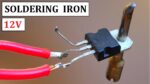 Ferro de solda DIY 12v DC usando transistores mortos