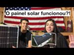 Instalando o painel solar!!