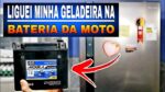 Liguei minha GELADEIRA na energia solar com uma BATERIA de moto, será que deu certo ?