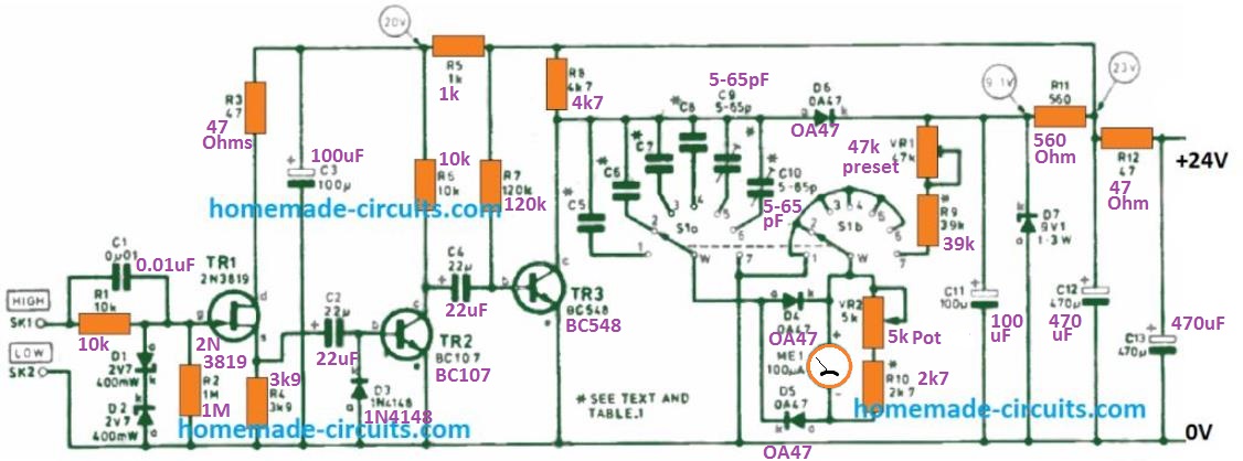 Circuito Medidor de Frequência Preciso Multi-range