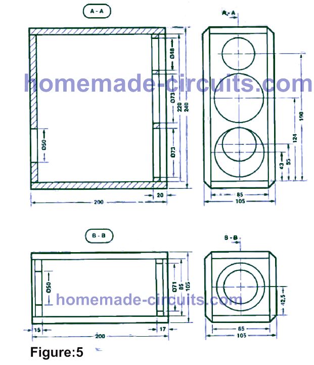 Fazendo uma caixa de alto-falante central C80 para sistemas de som surround 14 Fazendo o gabinete do alto-falante