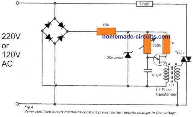 Flutuação de Tensão em Circuitos de Controle de Fase Triac