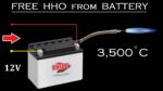 12V UPS Gerador HHO livre alimentado por bateria |  Como fazer chama de hidrogênio