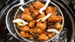Bolo de arroz incondicional e serviço de batata doce! Cheongnyangni Donggyeong frango inteiro/frango frito coreano/comida de rua coreana