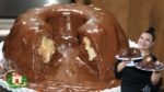 BOLO PRESTÍGIO COM RECHEIO DE CHOCOLATE VULCÃO