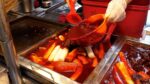 Busan Beef Plaza Tteokbokki, famosa rua de lanches / Lanche popular na rua de comida coreana