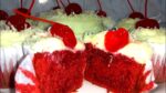 cupcake de veludo vermelho com creme de leite ninho