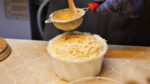 Injeolmi Bean Flour Patbingsu / Chilseong Night Market / Night market, Red Bean Shavet, Patbingsu / comida de rua coreana