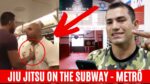 LUTADOR DE JIU JITSU ENSINA UMA LIÇÃO PARA FOLGADO NO METRÔ
