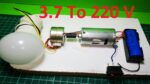 Mini gerador de energia de 3,7 a 220 V, como fazer um gerador em casa muito fácil