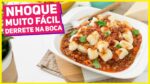 NHOQUE DE BATATA MUITO FÁCIL QUE DERRETE NA BOCA + Molho Bolonhesa Caseiro | Receitas de Minuto 597