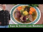 Sopa de Costela com Mandioca do Chef Taico