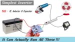 Teste de forma de onda – inversor de conversor de 12v DC para 220v AC