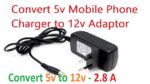 TRANSFORMANDO UM ADAPTADOR DE TELEMÓVEL ANTIGO DE 5 VOLTS (TABLET) PARA ADAPTADOR DE 12 VOLTS – Converter 5 V para 12 V Adaptador