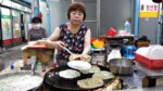 Vendendo por 500 won porque é complicado calcular?  Jeonnong-dong 500 won Pancake Grandma / Famous Granny Amazing Pancake / Comida de rua coreana