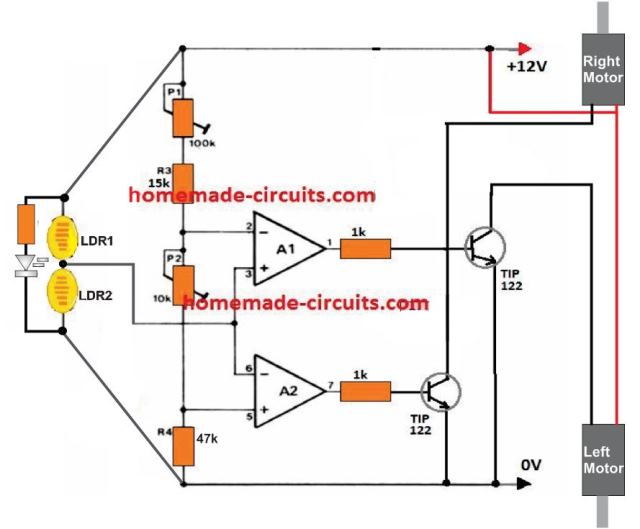 Como posicionar os LDRs